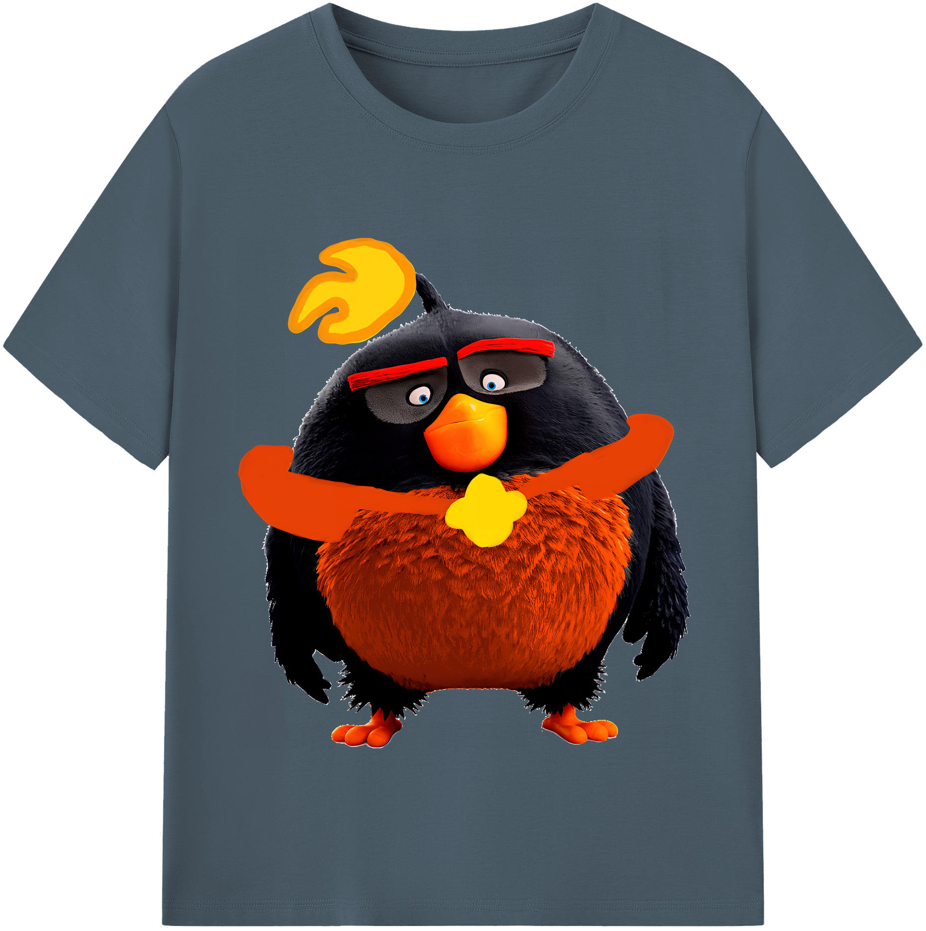 （画像用） Angry Birds アングリーバード 綿100％半袖Tシャツ（フロントプリント）